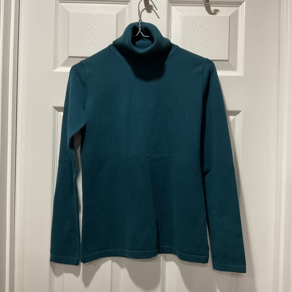 Eddie Bauer Deep Teal Turtleneck Sweater